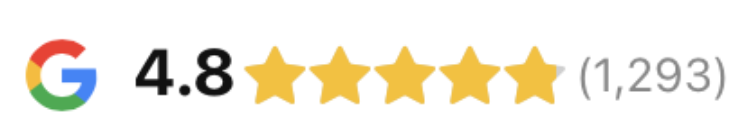 Google: 4,8 Sterne bei 1293 Bewertungen